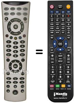 Télécommande équivalente NordMende MD7223 Télécommande équivalente NordMende MD7223