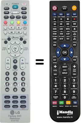 Télécommande équivalente LG RE-44SZ20RD