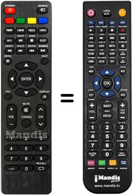 Télécommande équivalente ND32N2800T SAT Télécommande équivalente ND32N2800T SAT