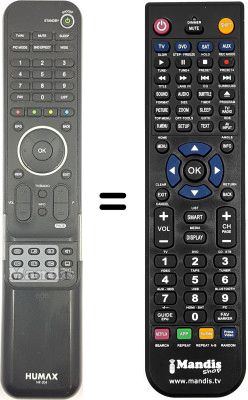 Replacement remote control Humax NR-204