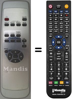 Replacement remote control Fujitsu P42HHS10