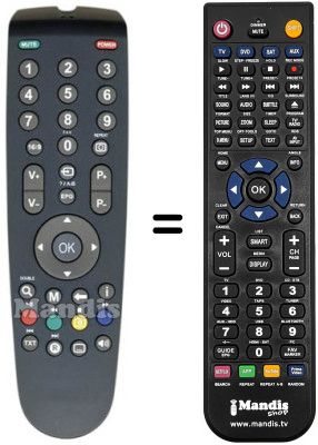 T&eacute;l&eacute;commande &eacute;quivalente REMCON329