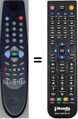 Replacement remote control Funai 14.1