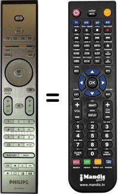 Télécommande équivalente Philips 37PFL9732D / 10 Télécommande équivalente Philips 37PFL9732D / 10