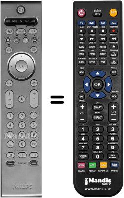Replacement remote control Philips 37PF9986 / 12