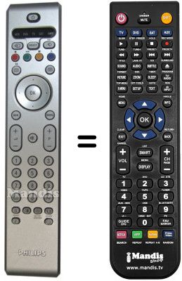 Gleichwertige Fernbedienung RC433701B