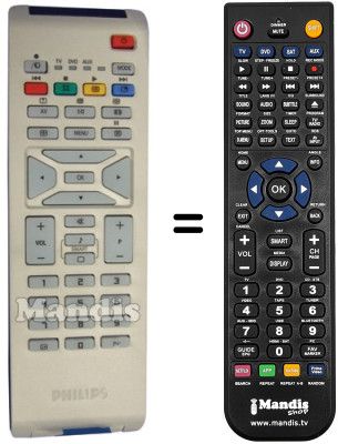Télécommande équivalente Philips 42PF7420 / 10 Télécommande équivalente Philips 42PF7420 / 10