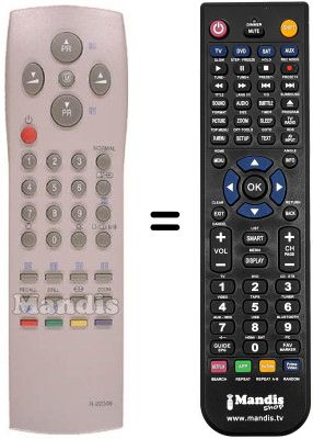 Télécommande équivalente Daewoo DTA3220E Télécommande équivalente Daewoo DTA3220E