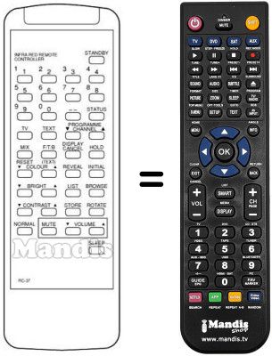 Replacement remote control RC37