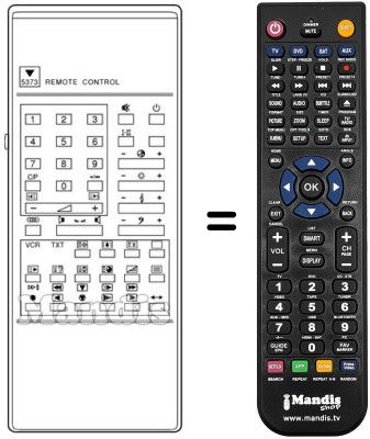 Telecomando equivalente RC5373