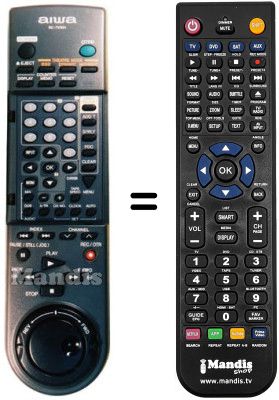 Telecomando equivalente RC-7VR01