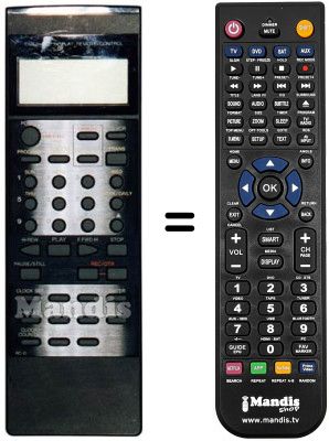 Gleichwertige Fernbedienung Orion VH2491HS