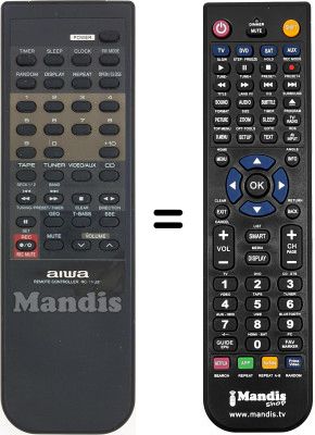 Gleichwertige Fernbedienung RC-TN330