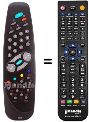 Gleichwertige Fernbedienung RC1010 Gleichwertige Fernbedienung RC1010