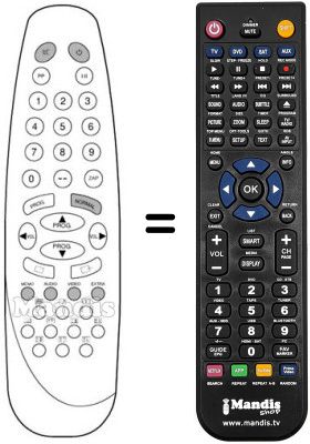 T&eacute;l&eacute;commande &eacute;quivalente RC1530