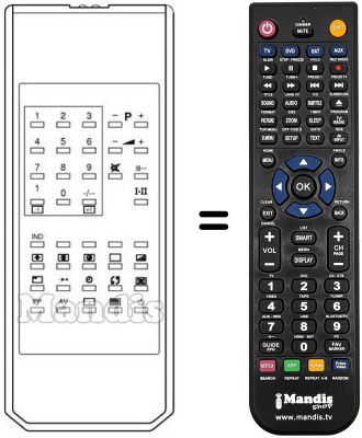 Telecomando equivalente RC200 TXT