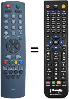 Gleichwertige Fernbedienung RC2040