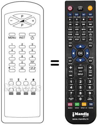 Replacement remote control RC21191