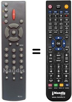 Telecomando equivalente RC213