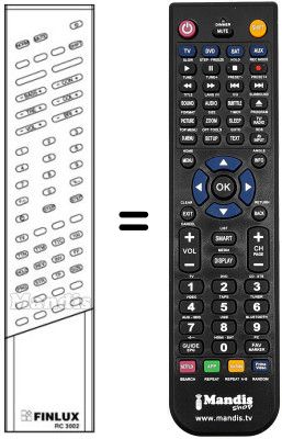 Replacement remote control RC3002