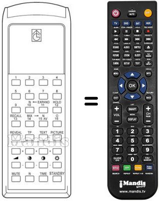 Replacement remote control RC41