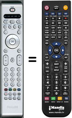 Télécommande équivalente Philips 32PF9964 / 12S Télécommande équivalente Philips 32PF9964 / 12S