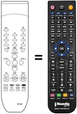Télécommande équivalente REMCON215 Télécommande équivalente REMCON215