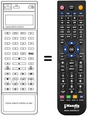 Telecomando equivalente Samsung RC5690