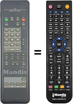 Télécommande équivalente Philips RC5905