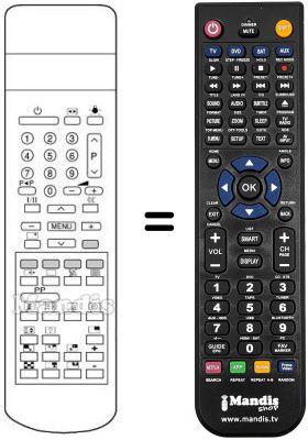 Telecomando equivalente RC8077VE