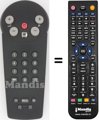 Replacement remote control REMCON1407 Replacement remote control REMCON1407