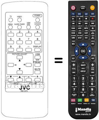 Télécommande équivalente JVC C14Z