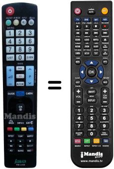 Replacement remote control LG 6710T00017J