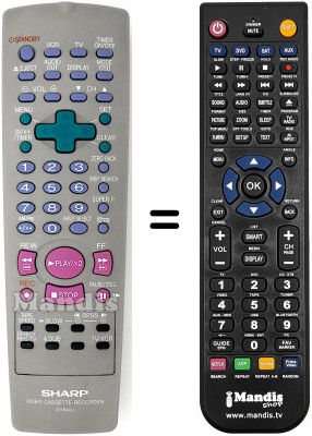 Replacement remote control Sharp VC-M301SM