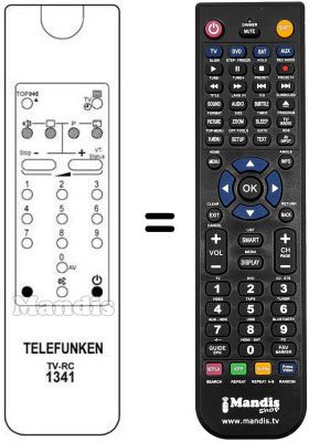 Replacement remote control Telefunken REMCON074