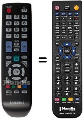 Gleichwertige Fernbedienung BN59-00857A Gleichwertige Fernbedienung BN59-00857A