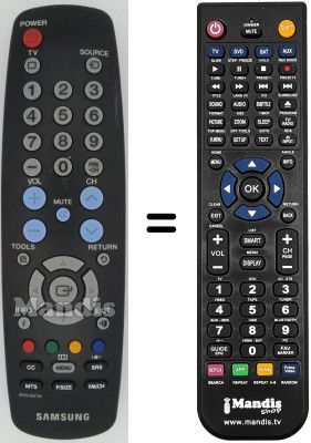 Gleichwertige Fernbedienung BN59-00678A Gleichwertige Fernbedienung BN59-00678A