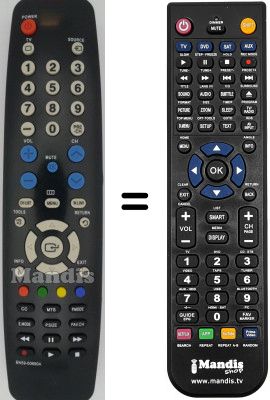 Gleichwertige Fernbedienung BN59-00690A Gleichwertige Fernbedienung BN59-00690A