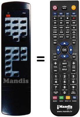 Télécommande équivalente REMCON297