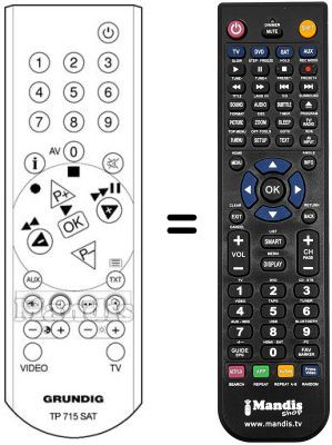 Telecomando equivalente REMCON1287 Telecomando equivalente REMCON1287