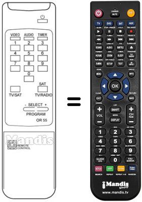Replacement remote control REMCON1091 Replacement remote control REMCON1091