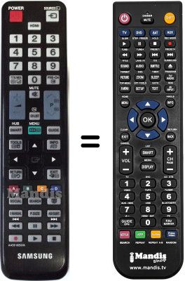 Télécommande équivalente Samsung LE40C579J1S / /XZG Télécommande équivalente Samsung LE40C579J1S / /XZG