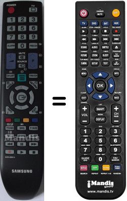 Replacement remote control Samsung LE22B450C4H