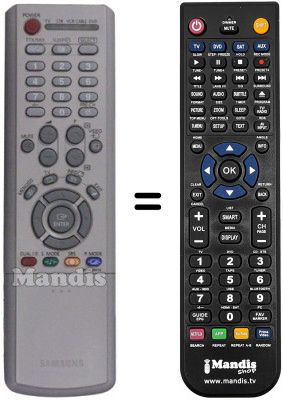 Gleichwertige Fernbedienung Samsung LE26R41BX / /XEE Gleichwertige Fernbedienung Samsung LE26R41BX / /XEE