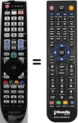 Replacement remote control Samsung LE32M71BX/NWT