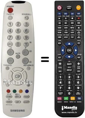 Gleichwertige Fernbedienung Samsung BN59-00705B Gleichwertige Fernbedienung Samsung BN59-00705B