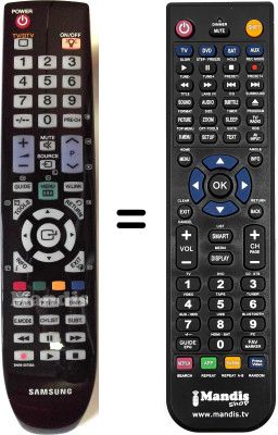 Télécommande équivalente Samsung LE37A616A3F/XXC Télécommande équivalente Samsung LE37A616A3F/XXC