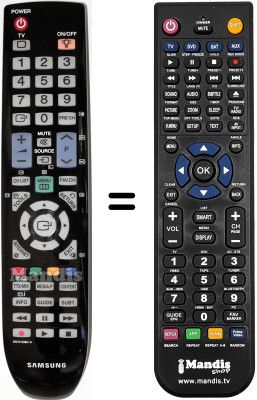 Télécommande équivalente Samsung LE40B653T5W/XZG Télécommande équivalente Samsung LE40B653T5W/XZG