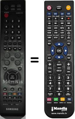 Telecomando equivalente Samsung SP50L6HVX / /XEC