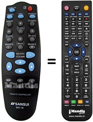 Telecomando equivalente Telefunken TSP200 Telecomando equivalente Telefunken TSP200